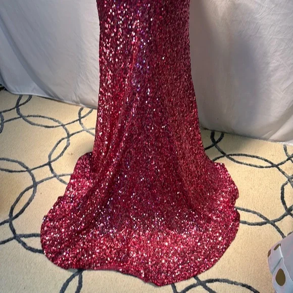Elegant Sequin Evening Gown - Picture 6 of 13